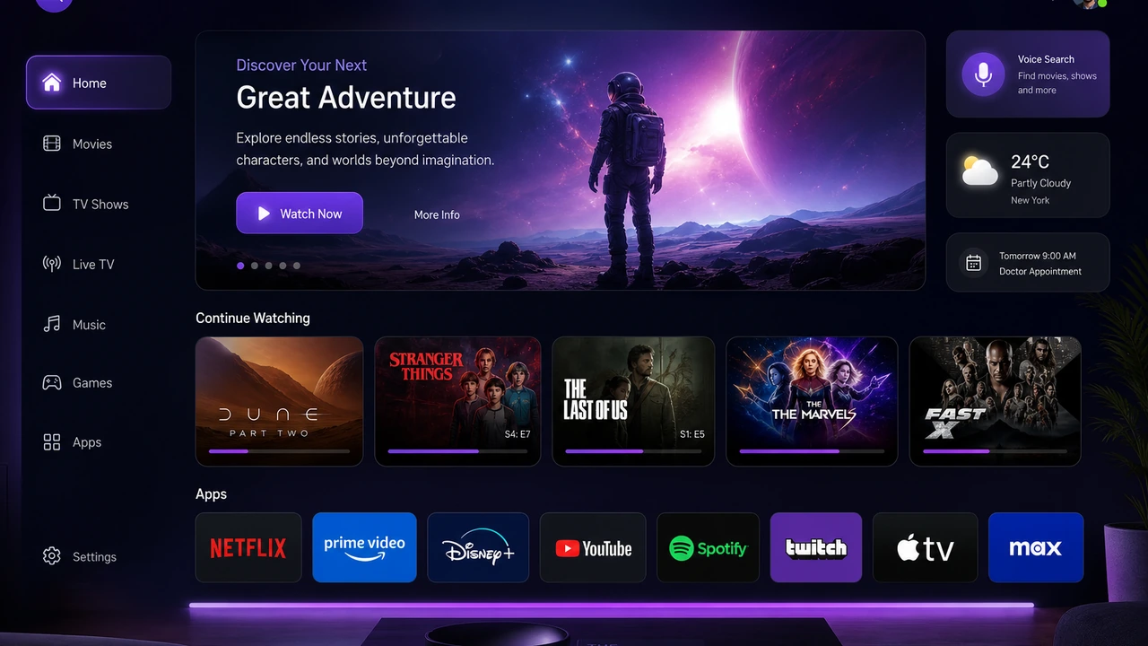 SMART PLAYER TV Smart TV Interface Deutschland